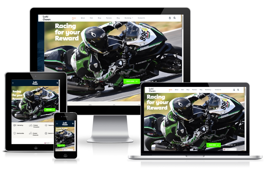 Lukiowen Moto Racing Website Design Lukiowen Moto Racing Website Design