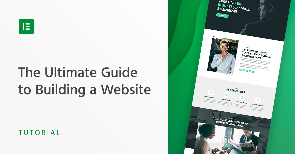 how to use elementor to build a website 1